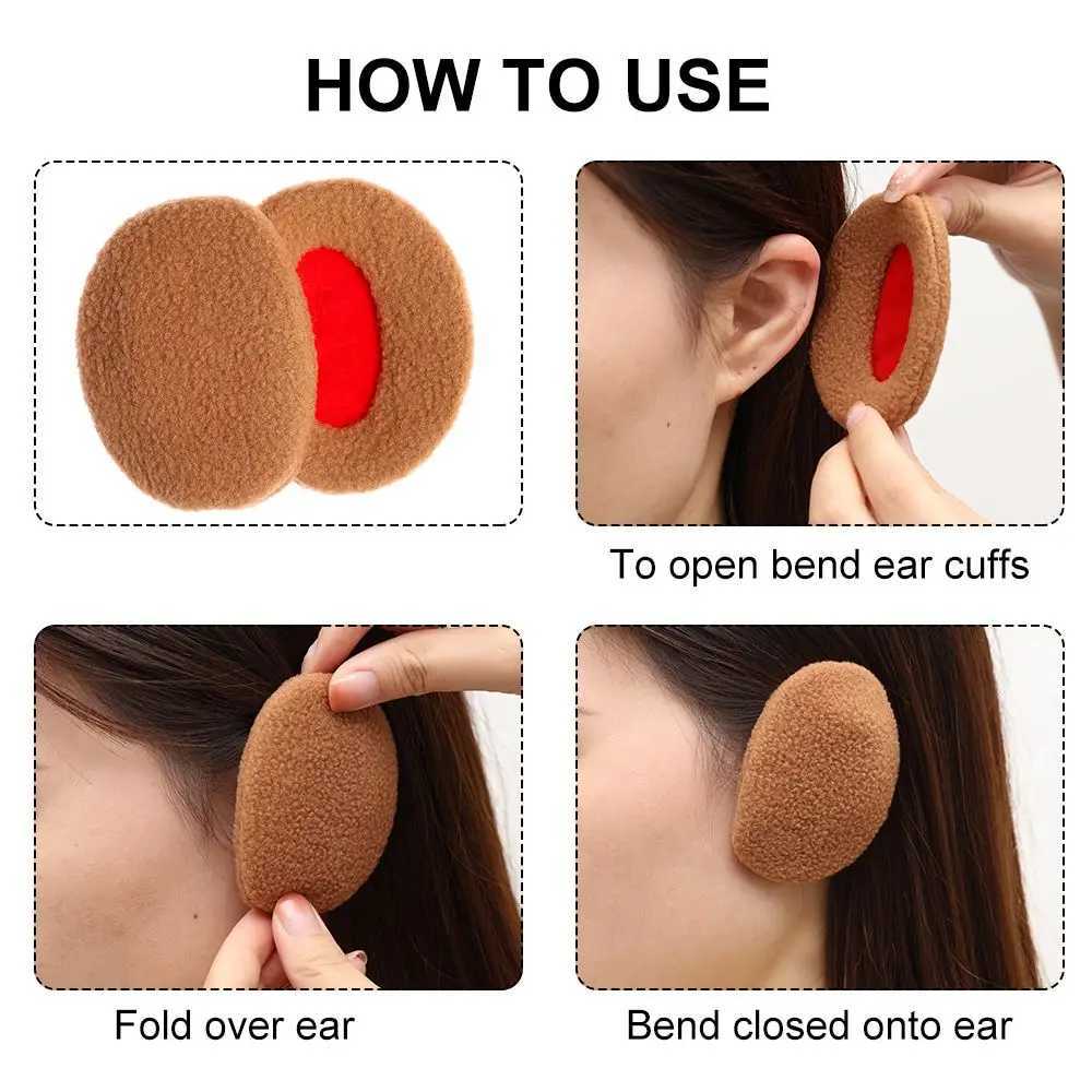 Bandl Ear Warmers Earmuffs for Men Women Kids Winter Fleece Ear Cover Soft Thick Ear Warmers Windproof Ear ProtectionXJ241126