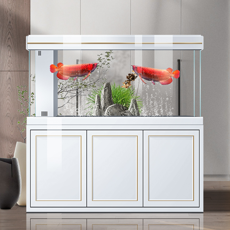 Super white glass dragon fish tank Aquarium large living room intelligent water free advanced new model