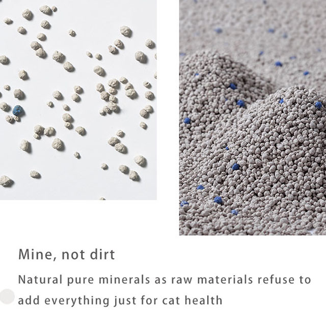 Factory Wholesale Odor Control Cat Litter Sand Ball Shape for Cats Natural mineral cat litter
