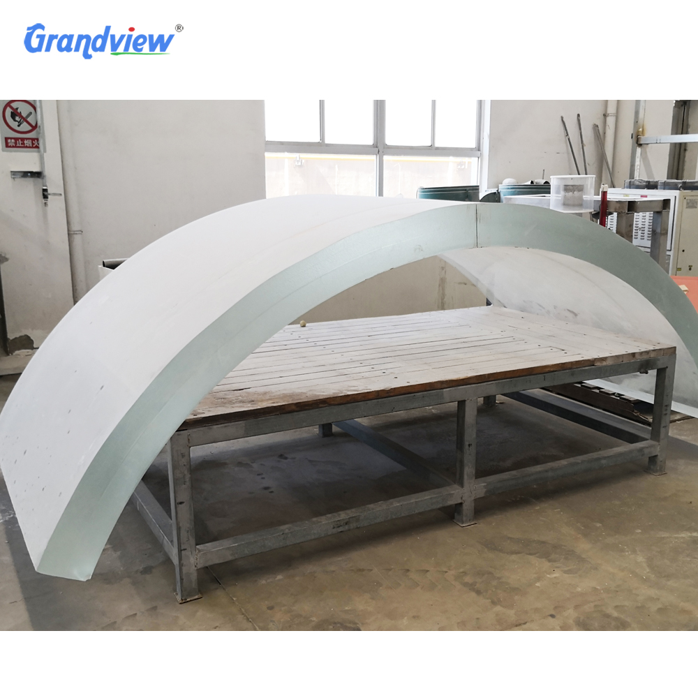 Factory directly sale customized available aquarium under water tunnel curved thick acrylic sheet