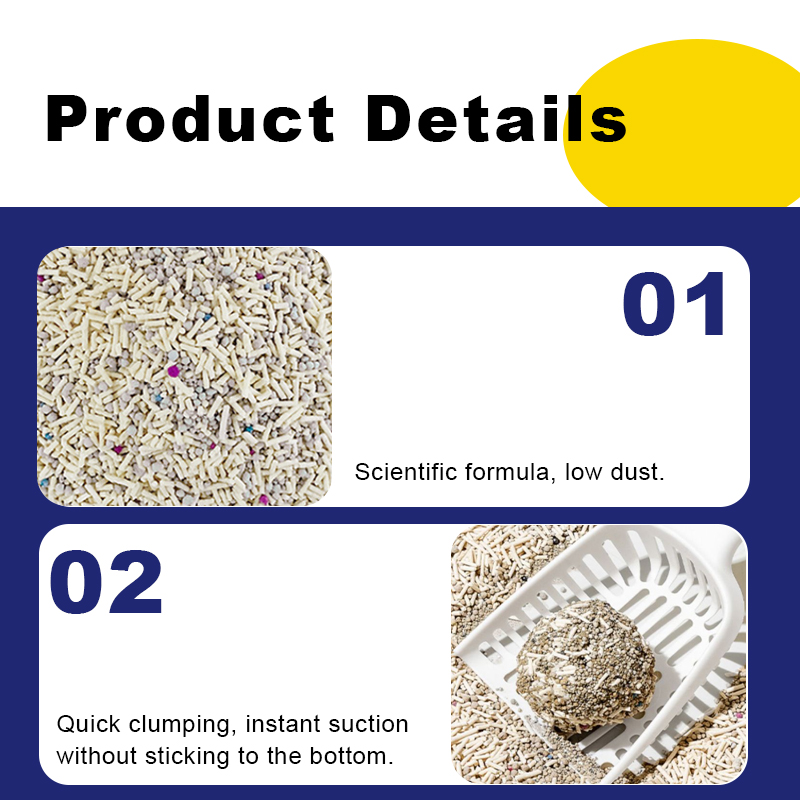 Oem Odm Customizable High Absorption Non Clumping Mixed Cat Litter Ph Testing Safe For Pets