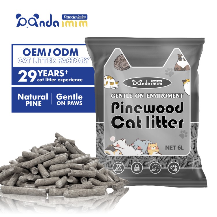 2024 Pet Eco-friendly Natural Wood 6mm Dust Free Cats Litter Pine Wood Cat Litter For Cat Cleaning