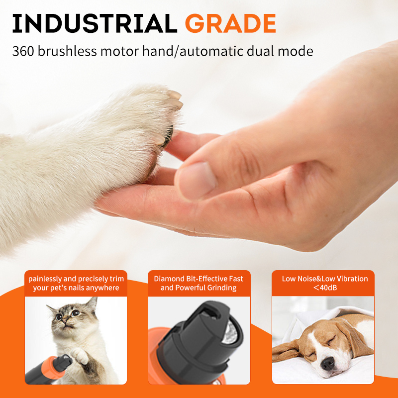 2024 HOT Rechargeable Electric Grooming Tool Repairer Polishing Machine Pet Nail Grinding Machine Pet Nail Grinder
