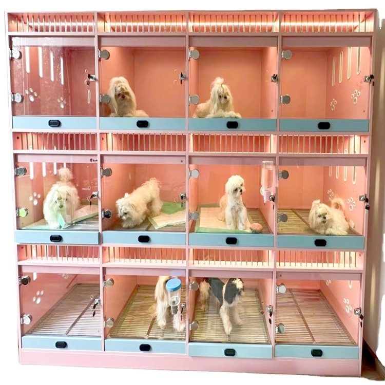 Dog Cat Cage Villa Panoramic the fall of the house of us her Dog Display Cage HouseholdCabinet Separate Exhibition Rooms