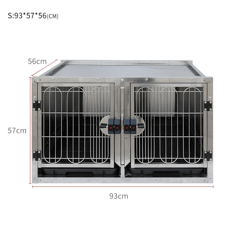 Combined Transportation Foster Care Stainless Steel Foldable Dog Pet Crate Cage