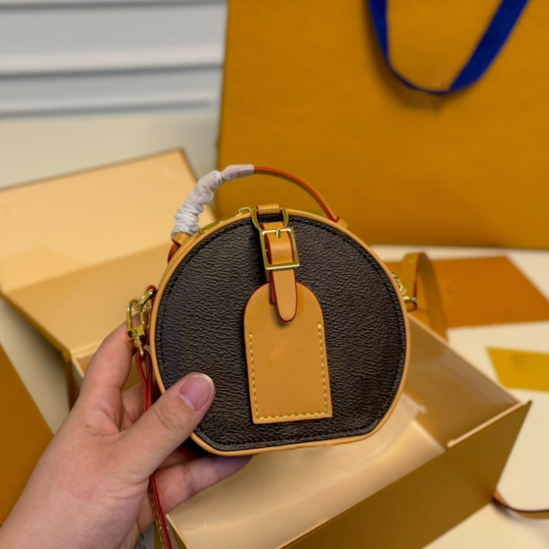 Designers Bags Women Luxury Handbags Purse Shoulder CrossBody Bucket Lady sac luxe Fashion Leather Round Circle Bags