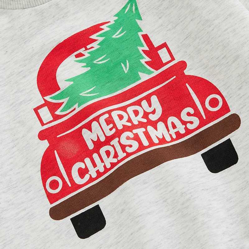 Clothing Sets Children s Boys Christmas Costume Festive Long Sleeve Reindeer Print Hoodie with Cozy Elastic Waist Joggers 2-Piece Set H241126