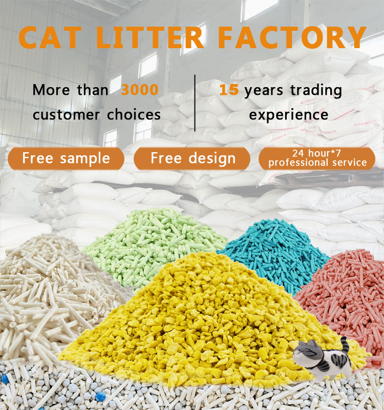 Cat litter wholesale Chinese factory selling multi-fragrance dust-free bulk strong caked tofu cat litter large package