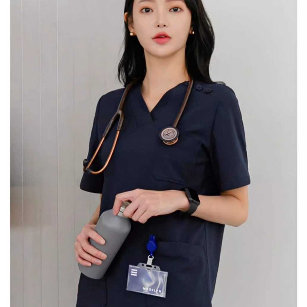 Operating room hand washing clothes Women's short sleeve elastic brush hand clothing operating clothes Medical dental doctor overalls nurse
