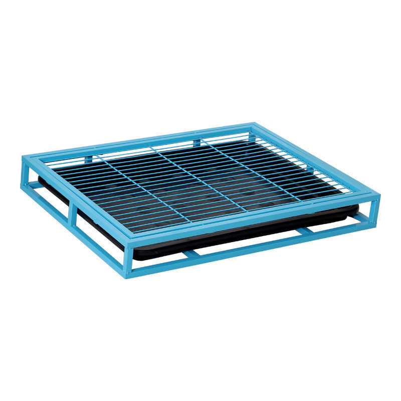 Pet Training Supplies Dog Potty Pad Tray Puppy Plastic Stainless Steel Toilet With Pee Baffle Column for Pet Waste Disposal