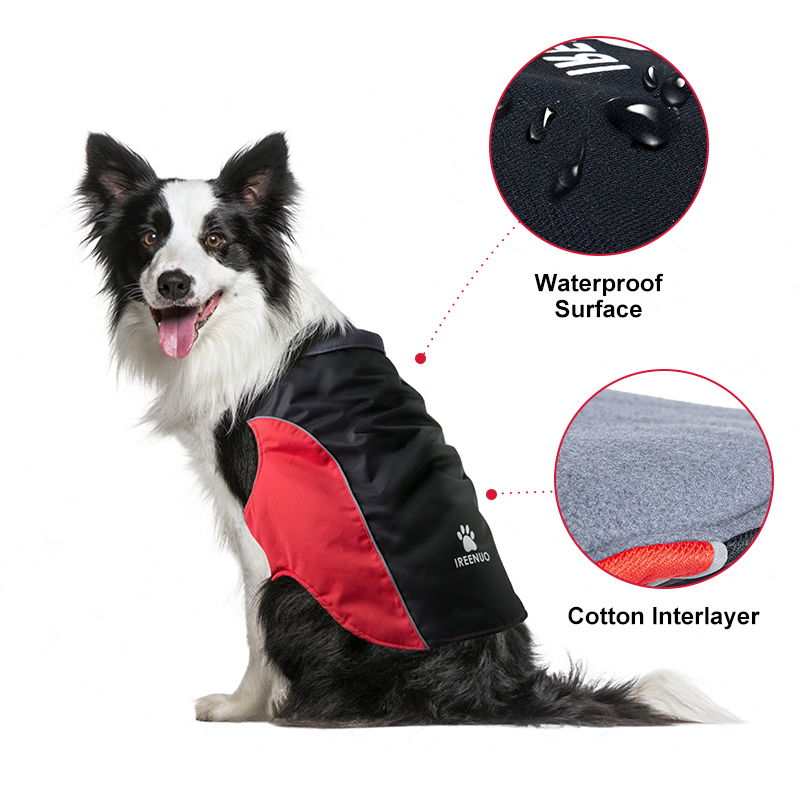 Factory direct simple winter windproof waterproof pet dog clothes comfortable breathable dog warm cotton undershirts