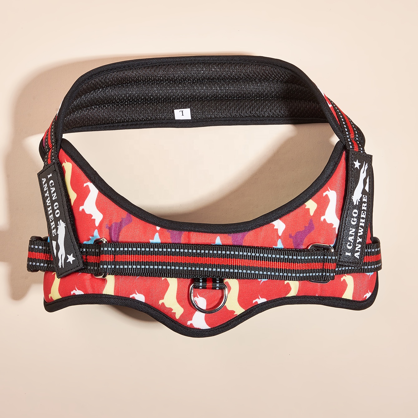 MIDEPET New Arrives No Pull Dog Harness Adjustable Gentle Comfortable Large Training No Pull Tactical Dog Vest Harness RIBBONS