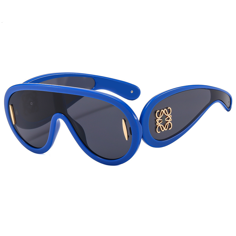 New fashion sunglasses one-piece large frame goggles personality sunglasses men's and women's glasses