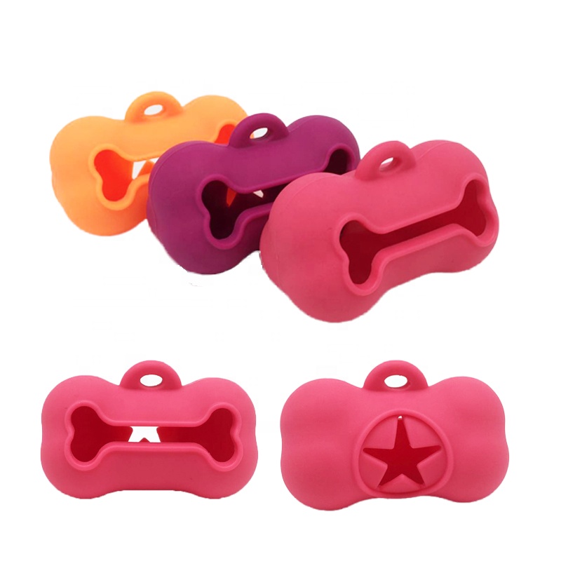Earth-Friendly Scented Leak-Proof Pet Waste Bags factory Silicone dog Poop Bag Dispenser