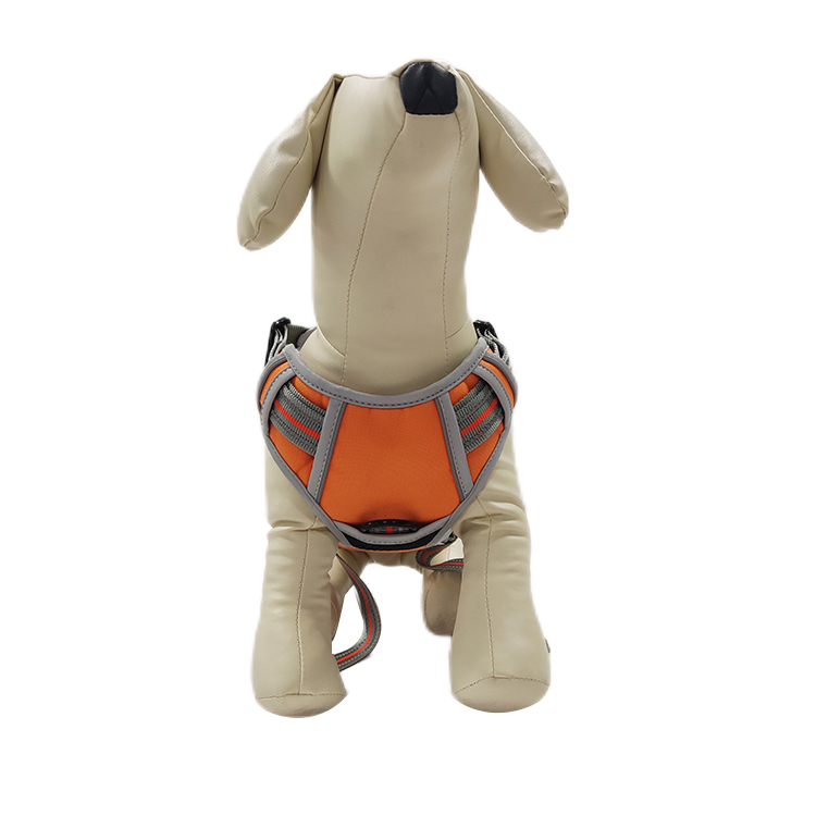 New Arrivals Pet Straps Binary Color Reflective Binding Design Mesh Fabric Dog Harness For Sale