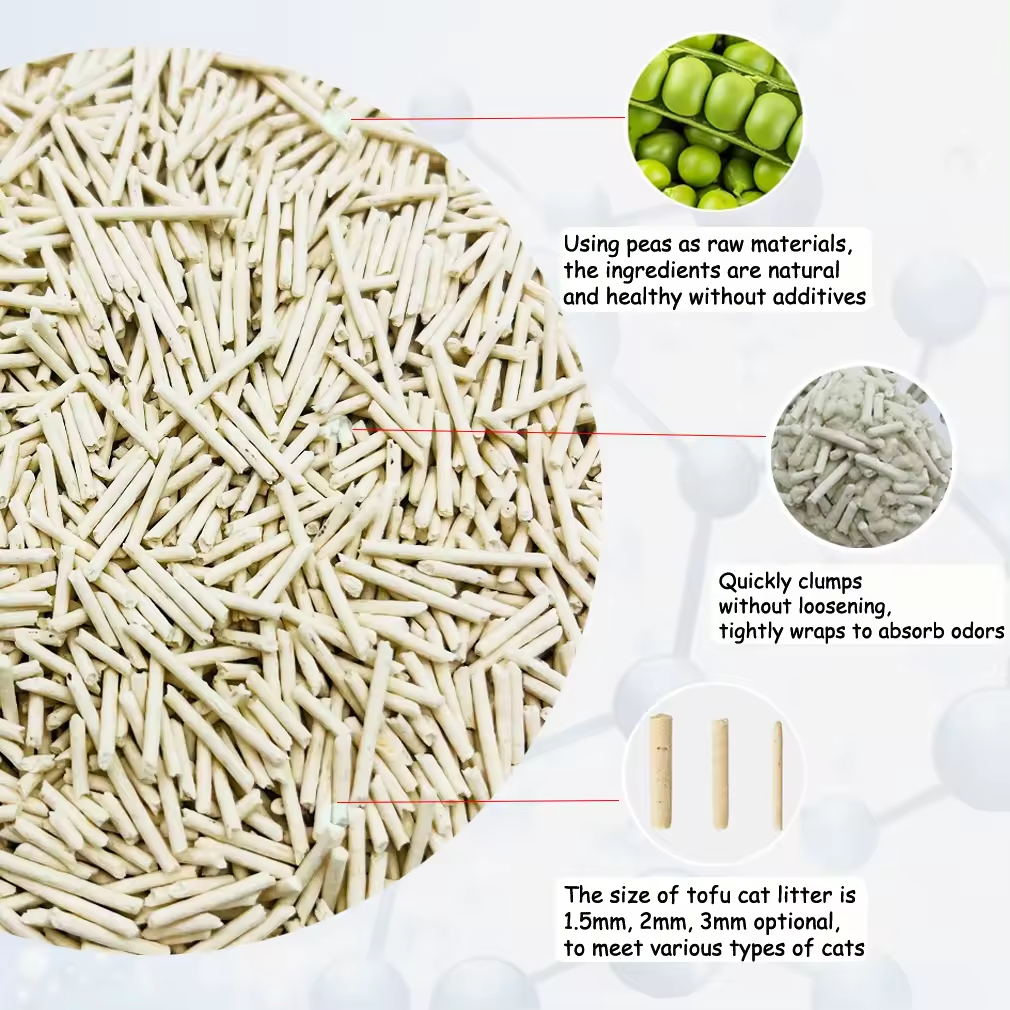 Cat Litter Biodegradable Natural Deodorizing tofu Cat Litter