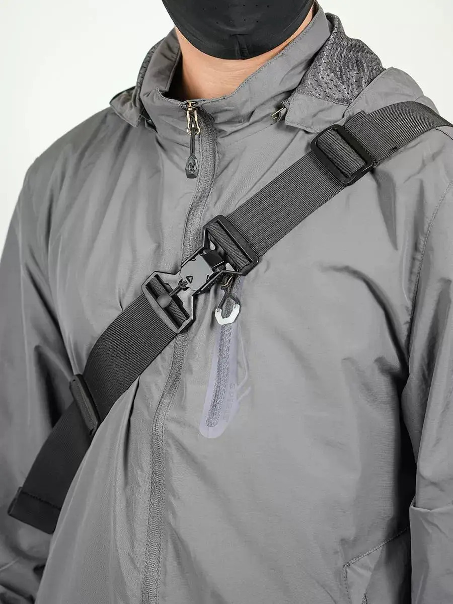 Multifunction Quick Release Magnetic Suction Buckle Crossbody Strap Outdoor Tactical Techwear Shoulder Bag Accessories 241125