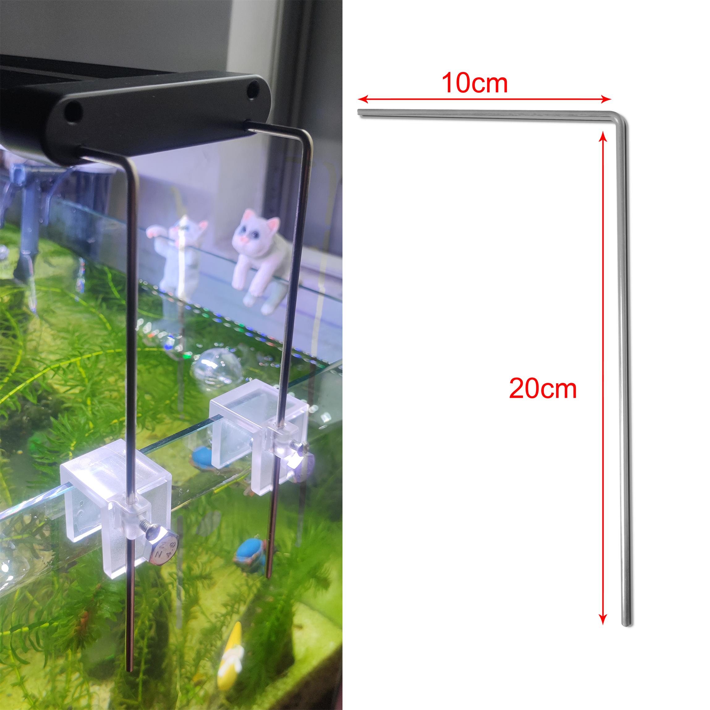 (Only Brackets) 4pcs one set Stainless Steel Aquarium Brackets Stand for Aquarium light