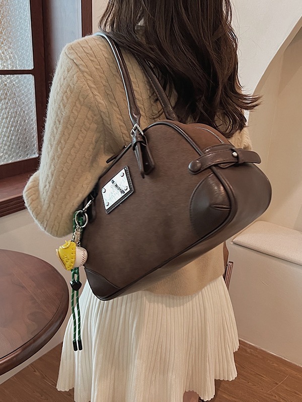 Matte Hand-held Commuting For Bags Handbags Women Style Underarm Bag, Texture, Simple Shoulder Bag Designer