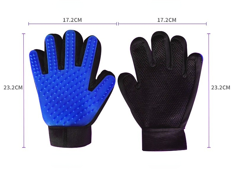 Factory Direct Sale Pet Grooming Brush Multi-color Pet Dog Cat Grooming Glove
