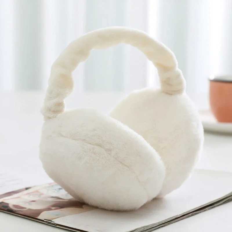 2022 New Soft Plush Ear Warmer Winter Warm Earmuffs for Women Fashion Solid Earfl Outdoor Cold Protection Ear-Muffs Ear CoverXJ241126