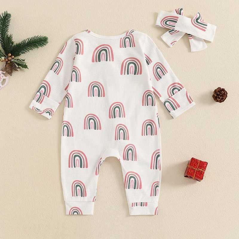 Clothing Sets Cute Toddler Hooded with Colorful Print and Matching Bow Headband for Fall Season Fun H241126