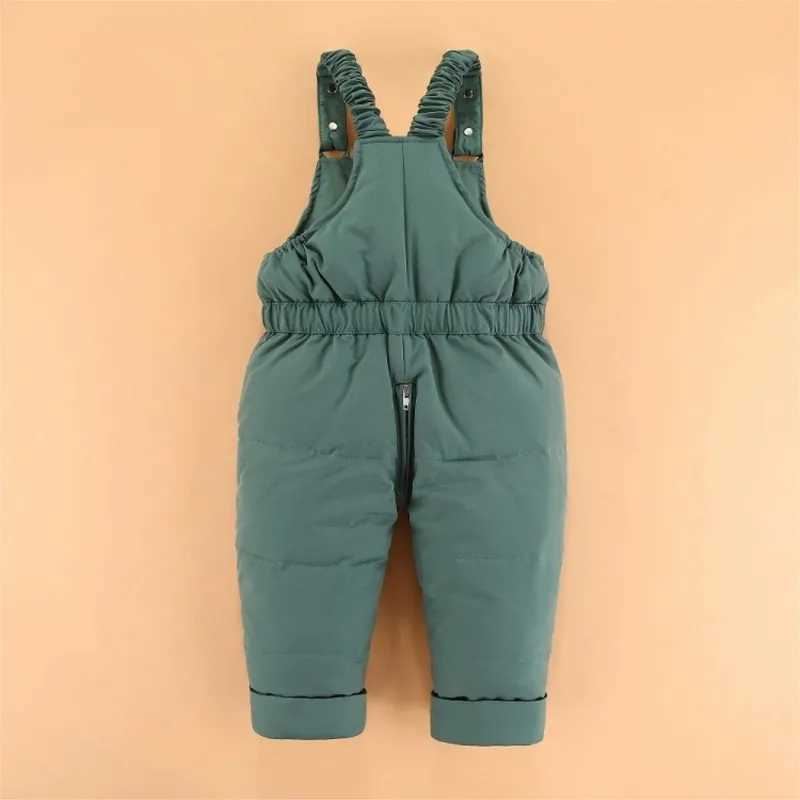 Clothing Sets Winter Baby Boy Snowsuit Hooded Warm Down Jacket For Baby Girl Infant Overalls 1-3 Years Toddler Boys 2PCS Clothes Set Outfit H241126