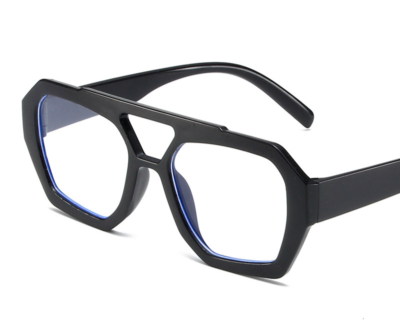 Men's and women's trends leopard print sunglasses Square fashion all-in-one sunglasses Daily commute minimalist glasses