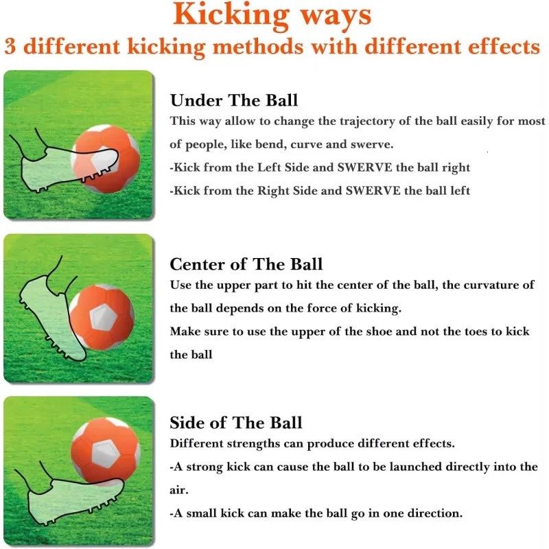 Sport Curve Swerve Soccer Ball Football KickerBall for Boys and Girls Perfect Outdoor Indoor Match or Game 241120