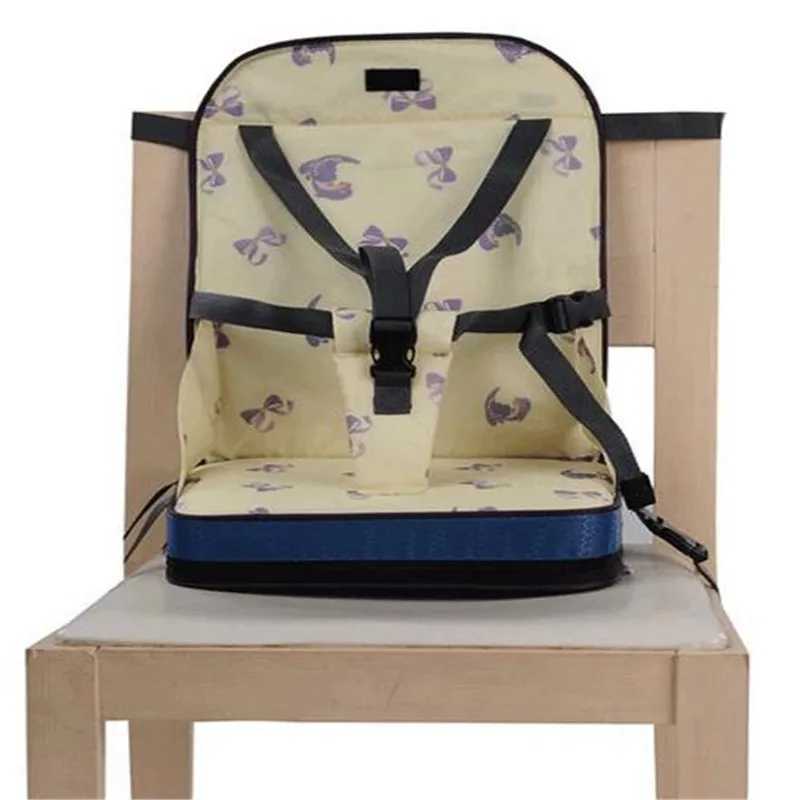 Portable Baby Dining Chair Bag Foldable Infant Travel Booster Seat Momy Bag Child Safety Belt Feeding High Chair Bag Organizer