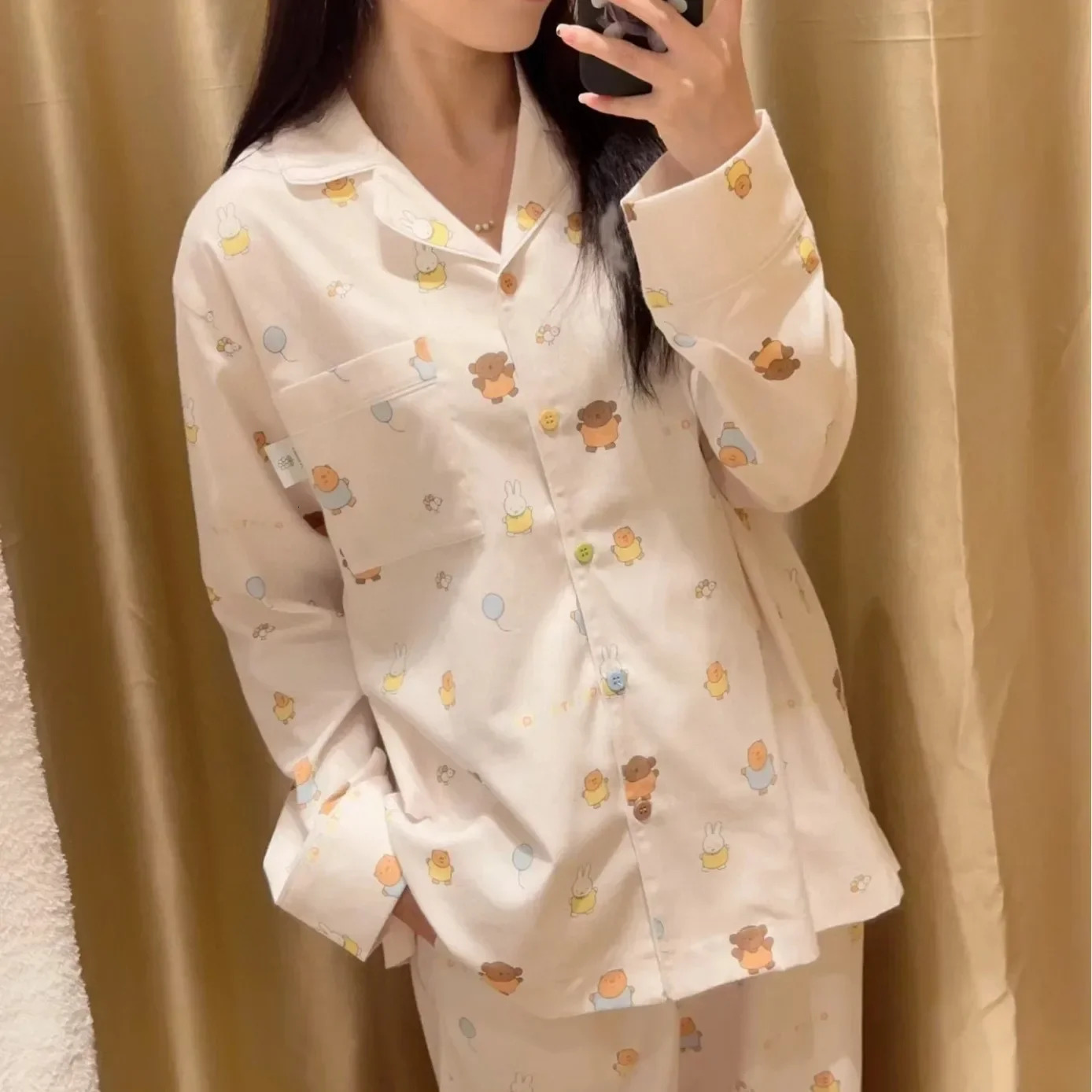 Womens pajamas womens clothing cotton and polyester 241126