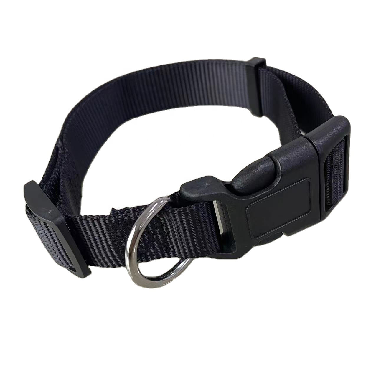 Unique Fashion Custom Woven Pet Dog Accessories Collar LOGO Waterproof Nylon Tex AirTag Adjustable Quick Release Buckle in Bulk