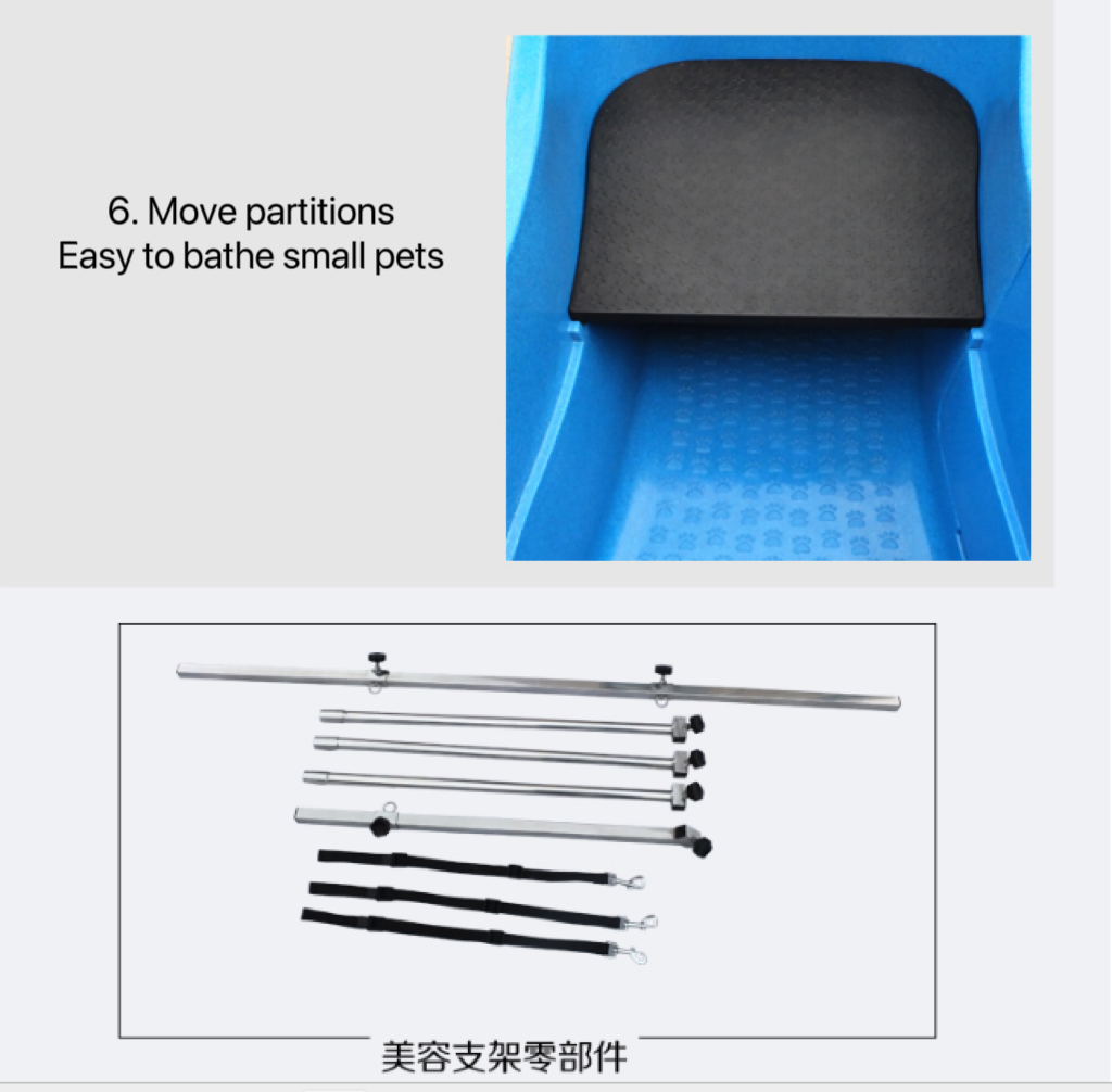 2024 New Design Stainless Steel Electric Lifting Dog Bathing Tub Dog Tub Pet Tub