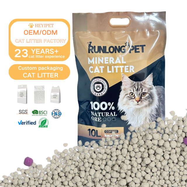 OEM ODM Factory Wholesale Cat Litter Low Tracking Clumping Dust Free 100% Natural Coffee Flavor Bentonite Cat Litter Sand