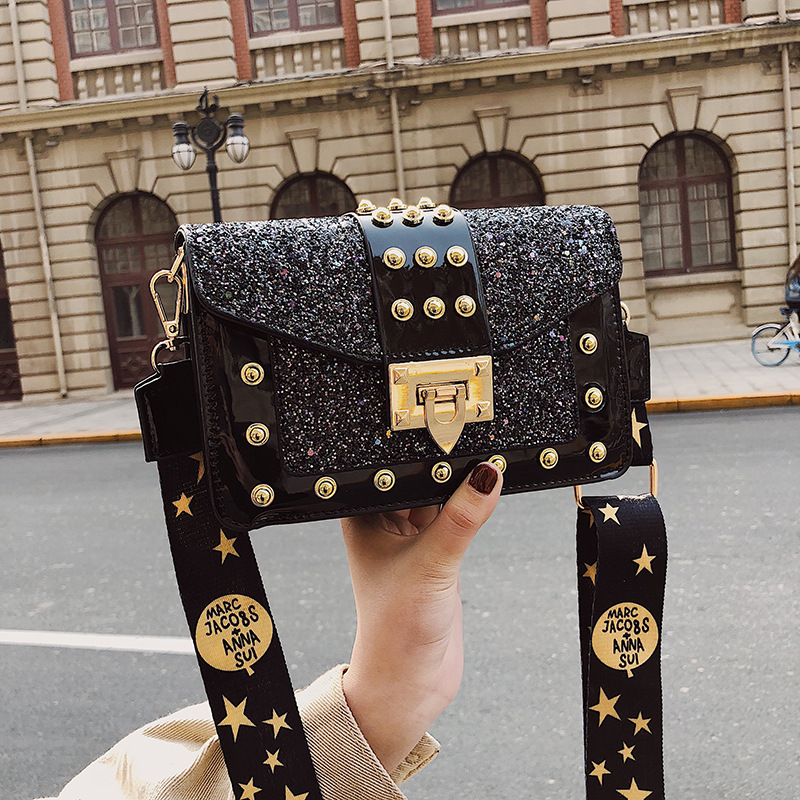 Designer Crossbody Sling for Ladies hot - Fashion Versatile Liuding Broadband Single Shoulder Crossover Small Square Bag