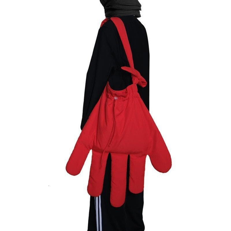 2025S designer Personalized design oversized bag old style reprint red nylon tooling big gloves messenger bag shoulder bag tote bag