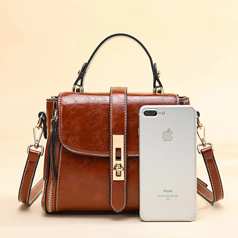 Genuine Leather Women bag y Handbags Double Zipper Ladies Shoulder Bags Lock decoration Real Cowhide Handbag Bolso de mano 241125