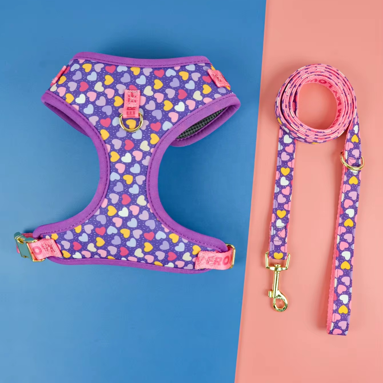 MIDEPET Drop Shipping Accept Cute Design Adjustable Small Luxury Designer Pet Dog Harness And Leash Set For Small Medium Dogs
