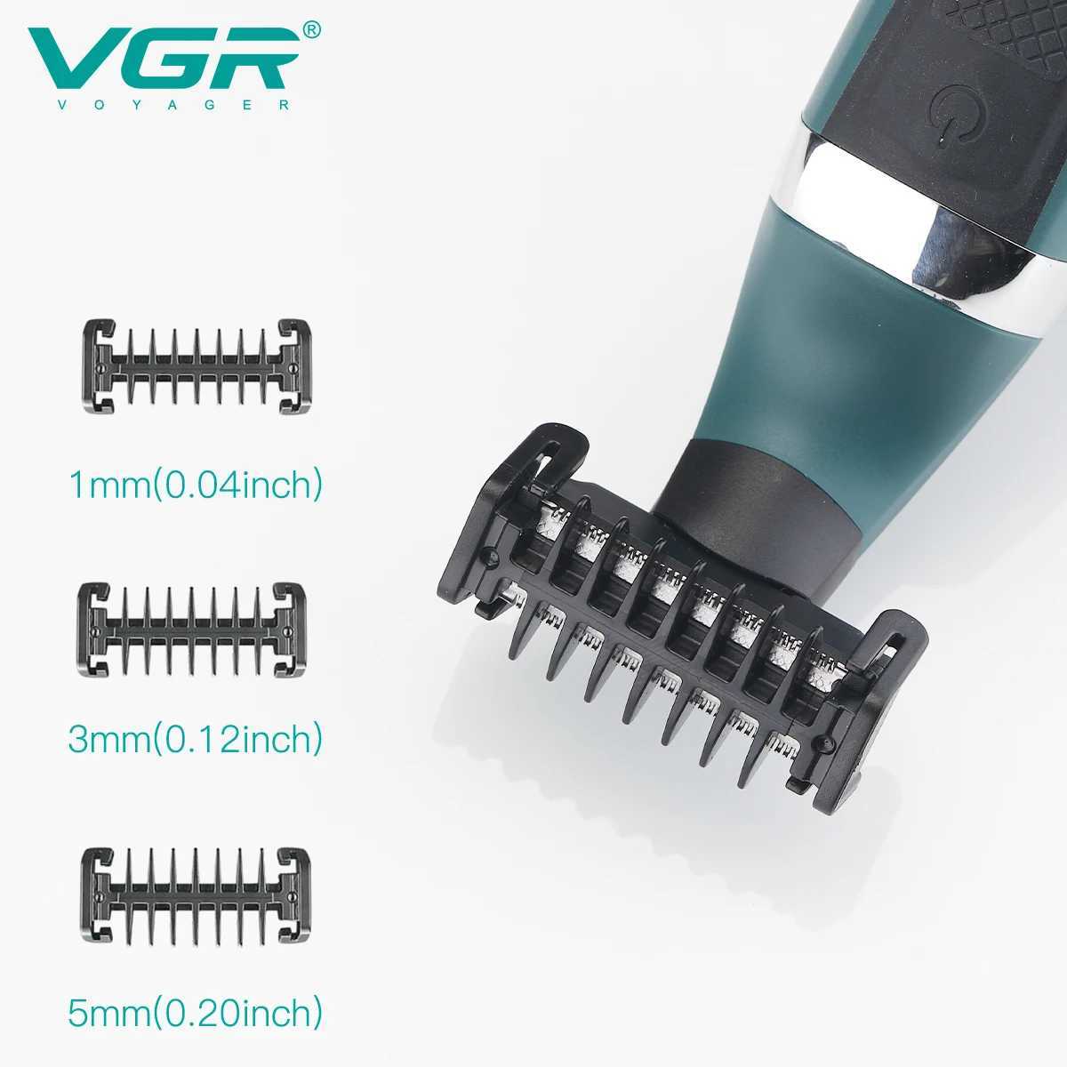 VGR Electric Shaver Professional Shaving Machine Waterproof Razor 2 in 1 Hair Shaver Beard Trimmer Portable Shaver for Men V-393XJ241207