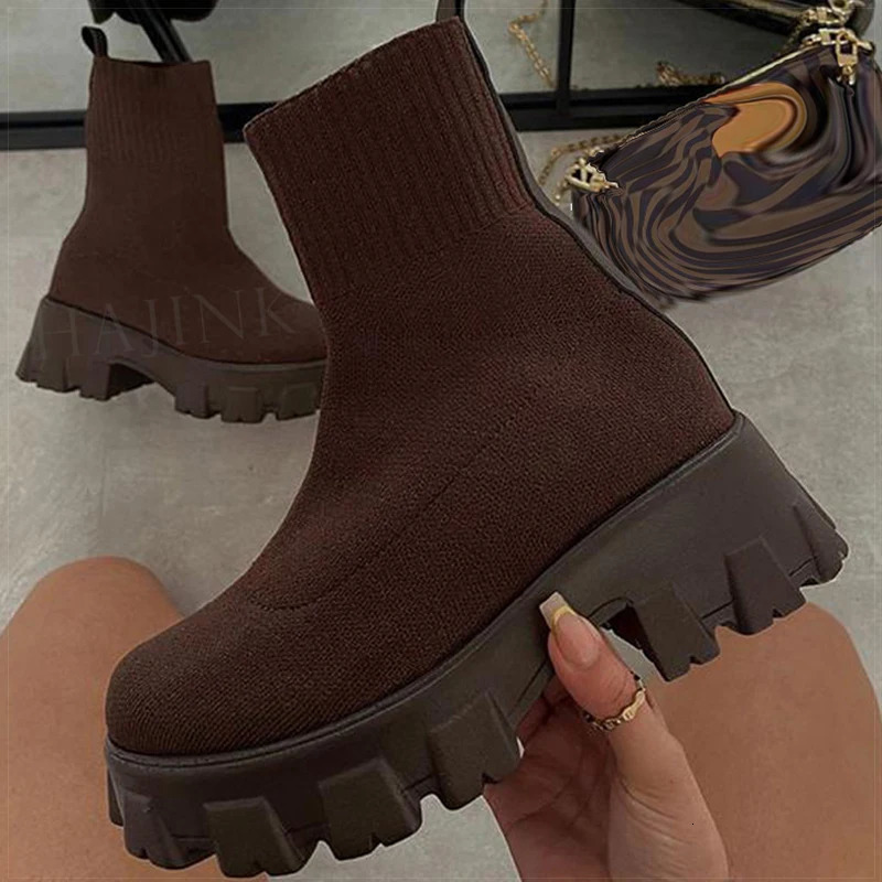 Womens Winter Boots Heels Boots Women Elegant Spring Winter Shoes For Women Platform Boots Ankle Heeled Shoes Botas Mujer Trend 241126