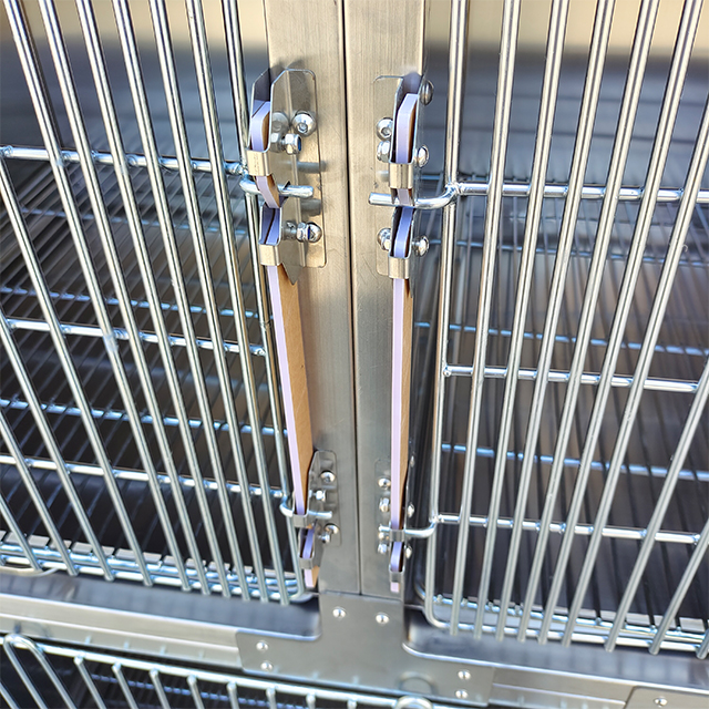 EUR PET Top Quality Professional Veterinary 5 doors stainless steel dog cage For Vet Clinic