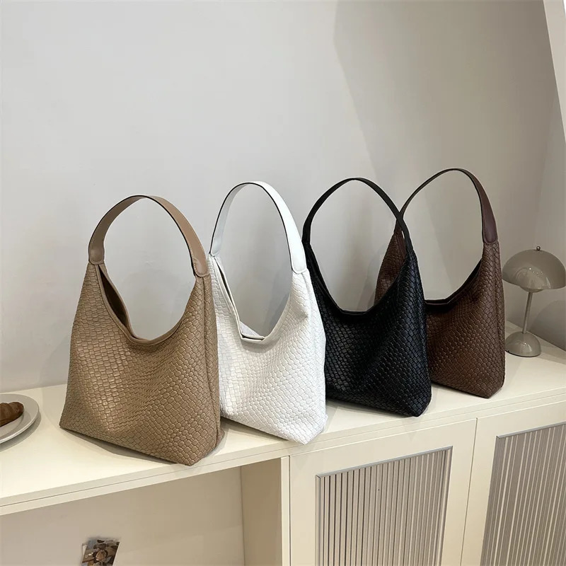Fashion Woven Commute Minimalist Tote Bag SpecialInterest n Underarm Large Capacity Shoulder 241125