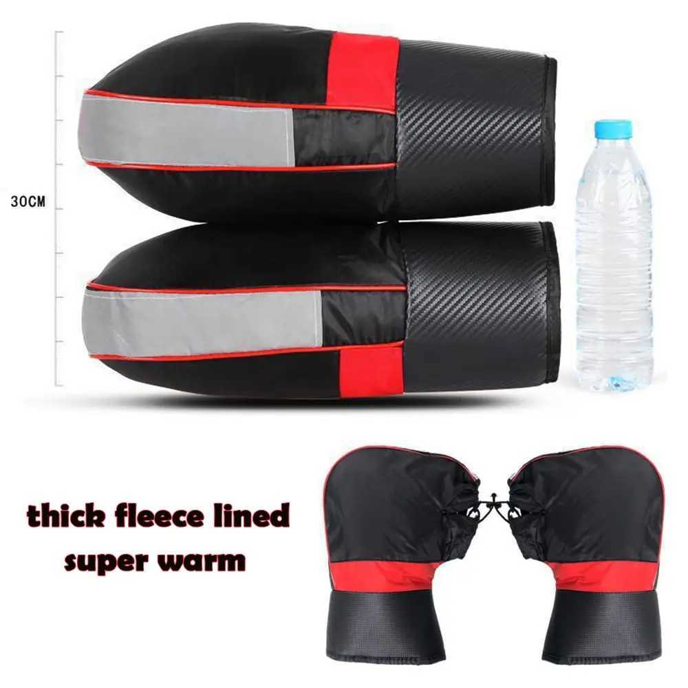 Motorcycle Handlebar Gloves Waterproof Windproof Winter Warm Gloves Motor Scooter Electric Vehicles Reflective Motocycle Gloves S25118{category}