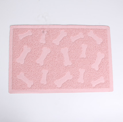 Pet feeding mat eco friendly cat litter tray mat with different designs and shapes water proof pet placemat