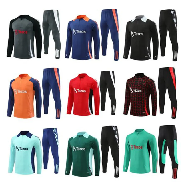 2024 2025 MOUNT Men kids tracksuit sets 24 25 chandal training suit FERNANDES RASHFORD Tracksuit adult boys tracksuits jogging sets survetement