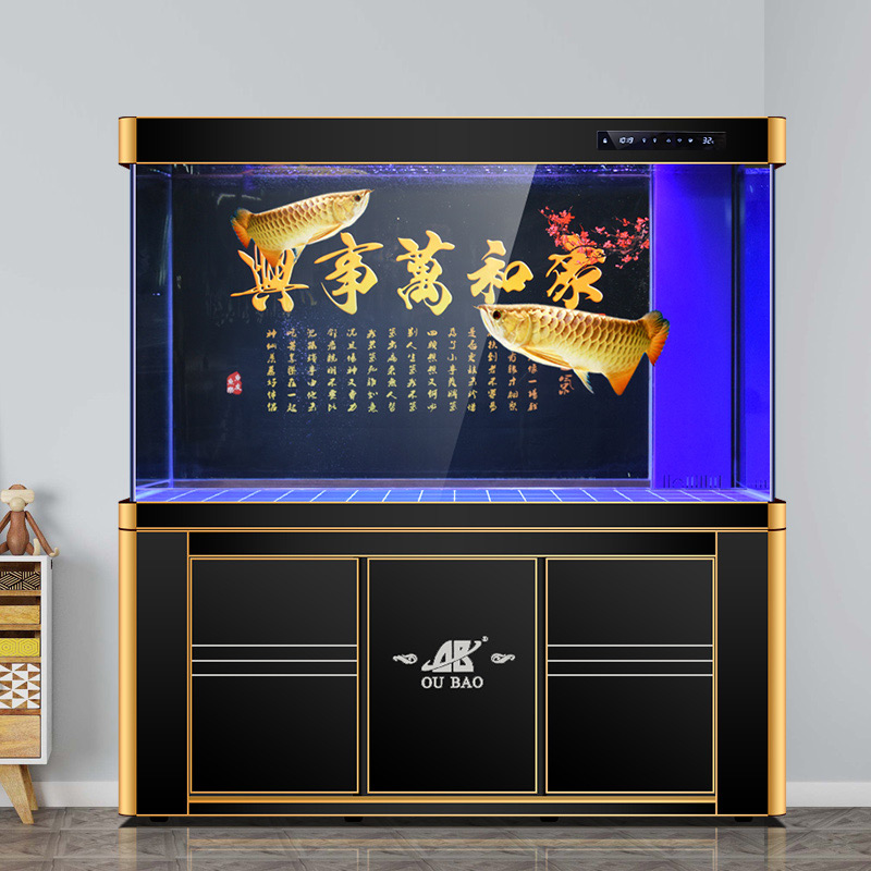 Hot Sale Aluminum Straight Curved Fish Tank Large Fish Aquarium Aquaponic Tank Glass