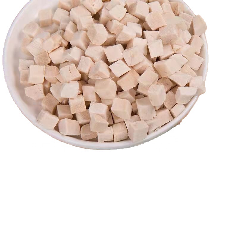 Dry Cat Treats Freeze Dried Salmon Cod Tuna Fish Cube 100% Natural Salmon Dice 1.2 cm