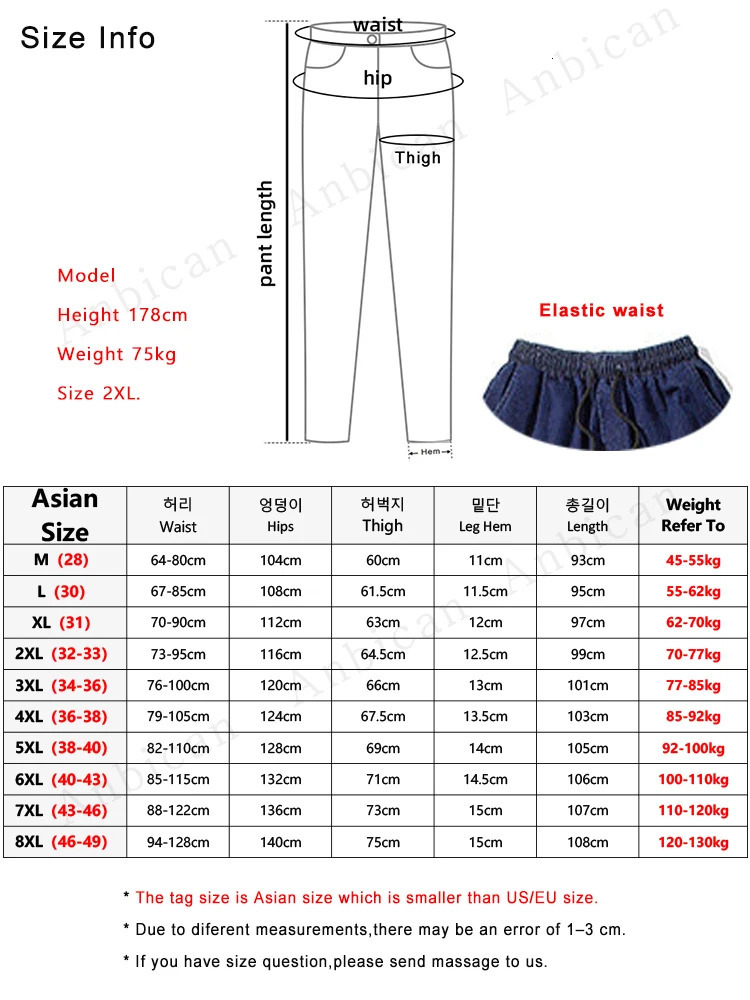 Plus Size Jeans Men Loose Joggers Streetwear Harem Cargo Pants AnkleLength Denim Trousers 241126wtt
