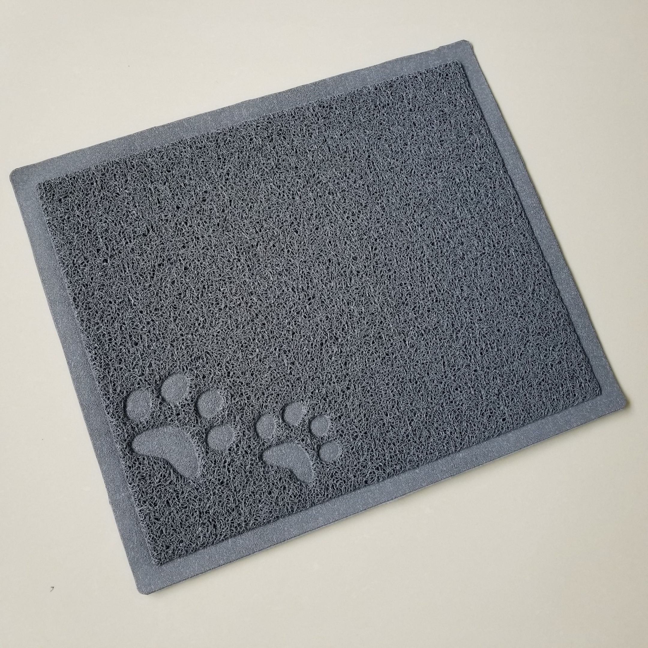 New Wholesale soft fabric pet products supplies blanket dog food mat dog bone pattern feeding cozy house pvc pet mat