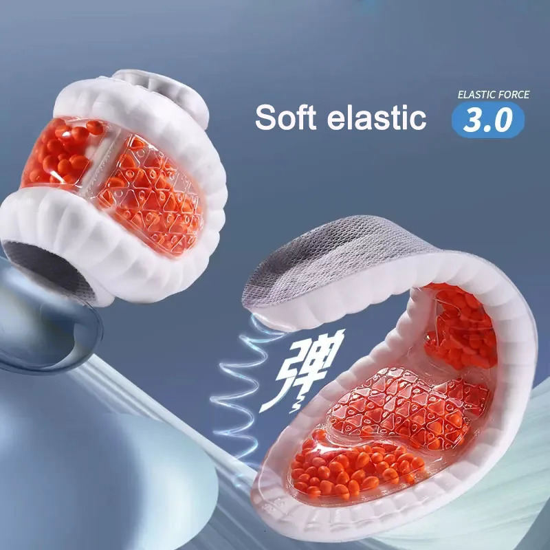 sports latex insoles for comfortable French style foot underwear suitable for men women orthopedic shoes sole running accessories 241126